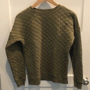 Hanna Andersson Boy’s Cotton Quilted Crewneck Sweater